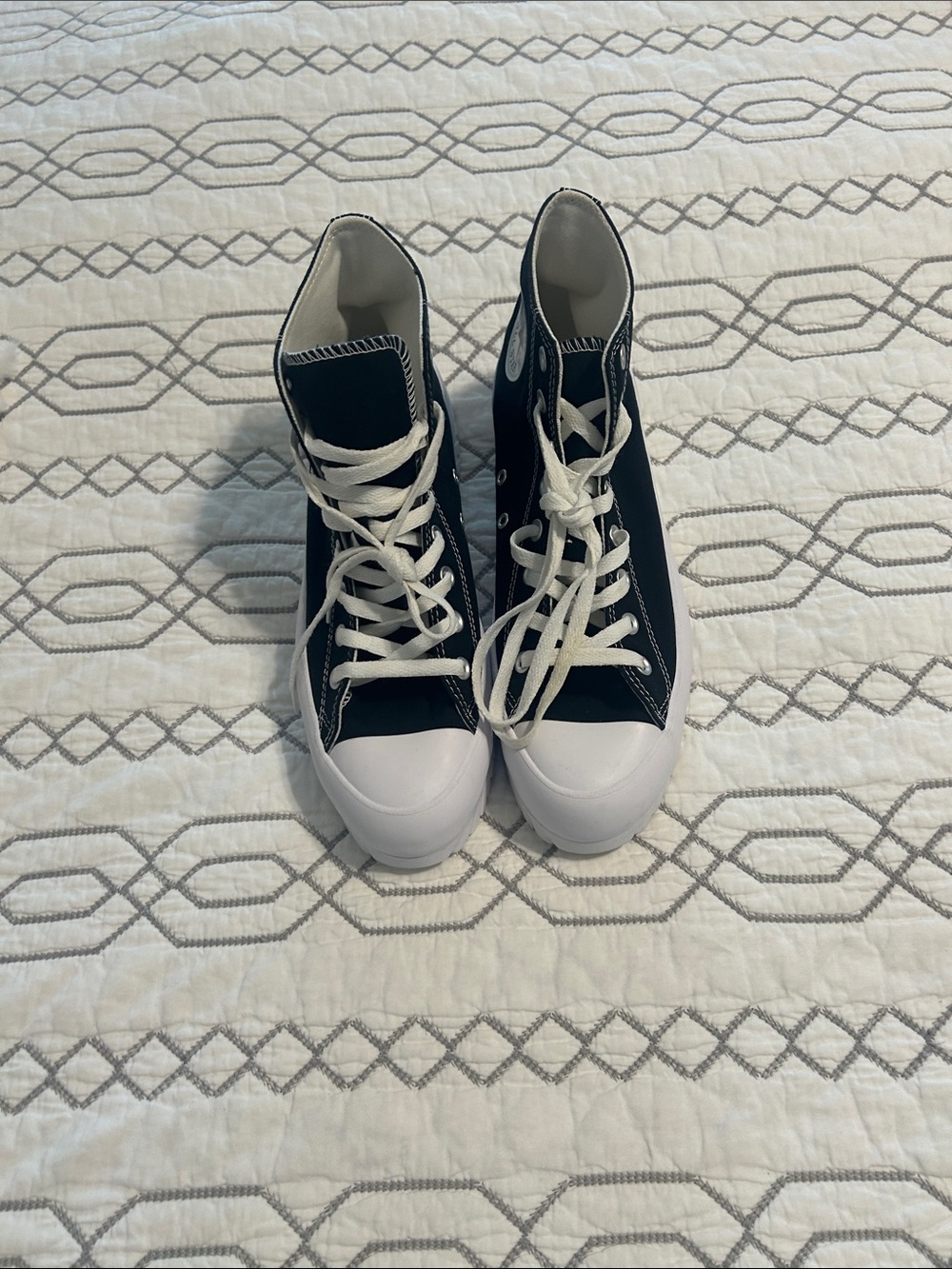 NWOT!Classic High-Top Platform Sneakers - Black